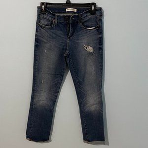 Banana Republic Distressed Straight Jeans